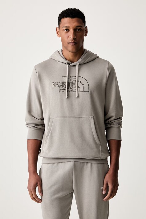 The North Face bluza z kapturem męska z bawełną Drew Peak Light szara NF0A8C1BMUO1