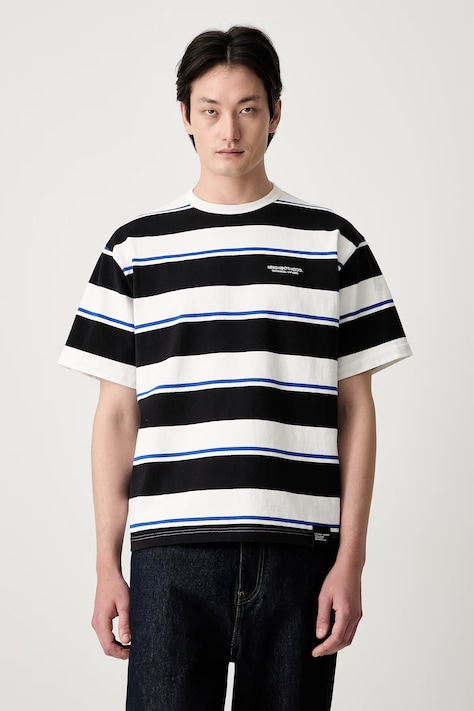 Neighborhood T-shirt bawełniany męski biały 261UWNH.CSM13
