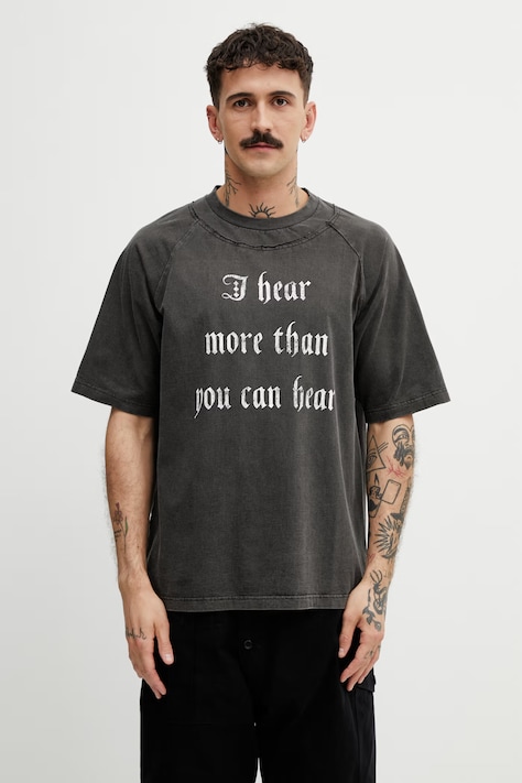 Undercover T-shirt męski bawełniany szary UP1F4806-1