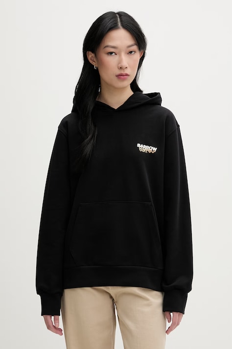 Barrow hanorac cu glugă pentru bărbați, din bumbac negru S6BWUAHS075