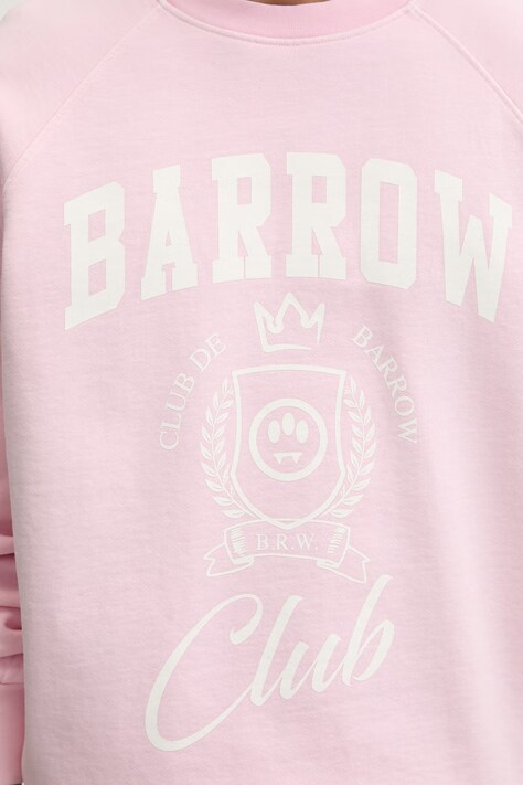 Barrow кофта бавовняна — SS26-BLU007, рожевий — фото 6