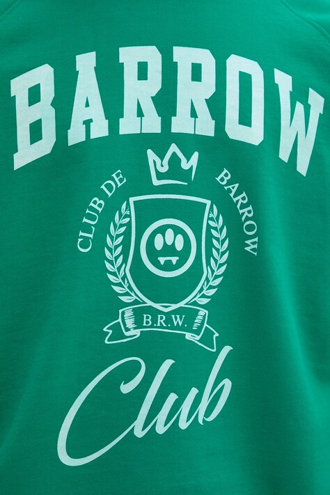 Barrow кофта бавовняна — SS26-BLU007, зелений — фото 9