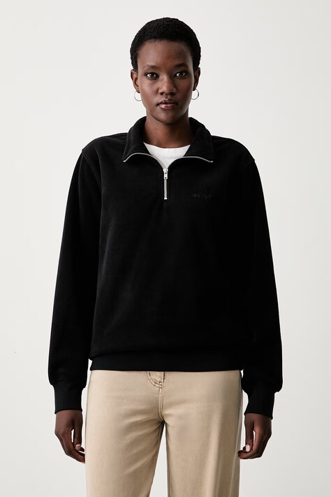Levi's bluza polarowa LSE_ORIGINAL HM 1/4 ZIP czarna 001B9-0010