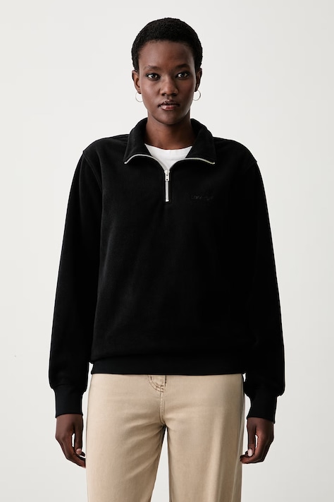 Levi's bluza polarowa LSE_ORIGINAL HM 1/4 ZIP czarna 001B9-0010