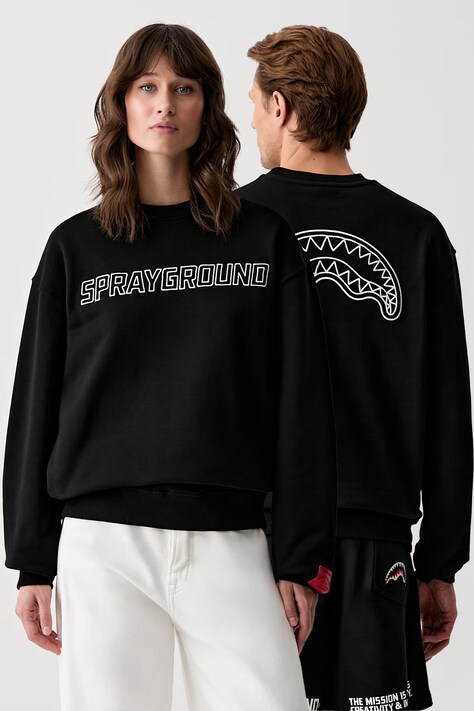 Sprayground mikina bavlněná černá SP827G