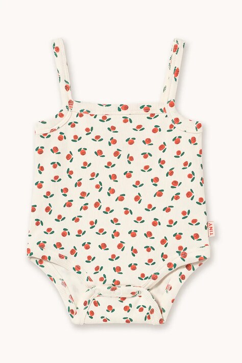 Tinycottons body niemowlęce TINY ROSES RIB SLEEVELESS BODY SS26-102