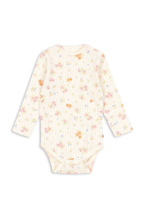 Konges Sløjd body bawełniane niemowlęce MINNIE BODY GOTS KS105002