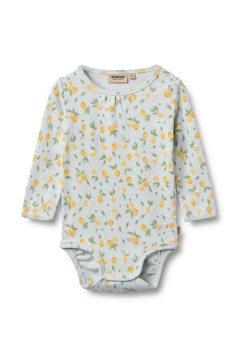 Wheat body niemowlęce bawełniane niebieskie 9105-129-GOTS