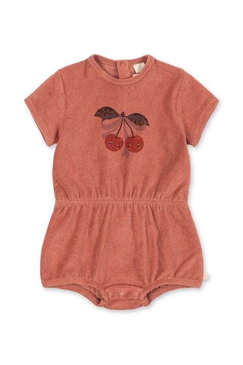 Konges Sløjd romper otroški bombažen ITTY ROMPER GOTS roza KS105423