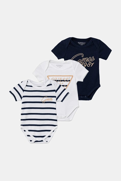 Guess body niemowlęce z bawełną 3-pack H6RW05 KA6W1