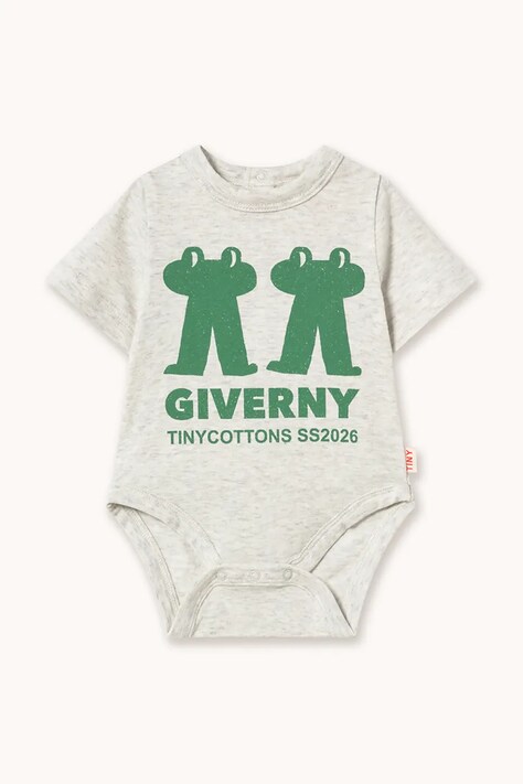 Tinycottons body bawełniane niemowlęce FROG & FROG GRAPHIC BODY SS26-055