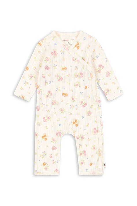 Konges Sløjd pajacyk niemowlęcy bawełniany MINNIE NEWBORN ONESIE GOTS KS105004