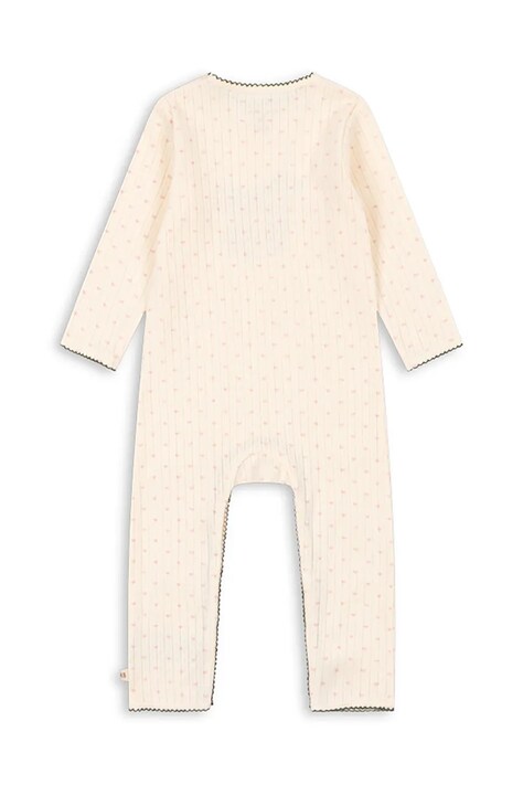 Дитячі бавовняні повзунки Konges Sløjd MINNIE ONESIE GOTS — SS26-BPK00N, бежевий — фото 2