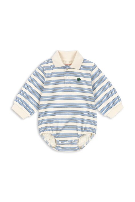 Konges Sløjd body bawełniane niemowlęce SPOTTY ROMPER GOTS KS105089