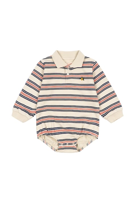 Bavlnené body pre bábätká Konges Sløjd SPOTTY ROMPER GOTS KS105089