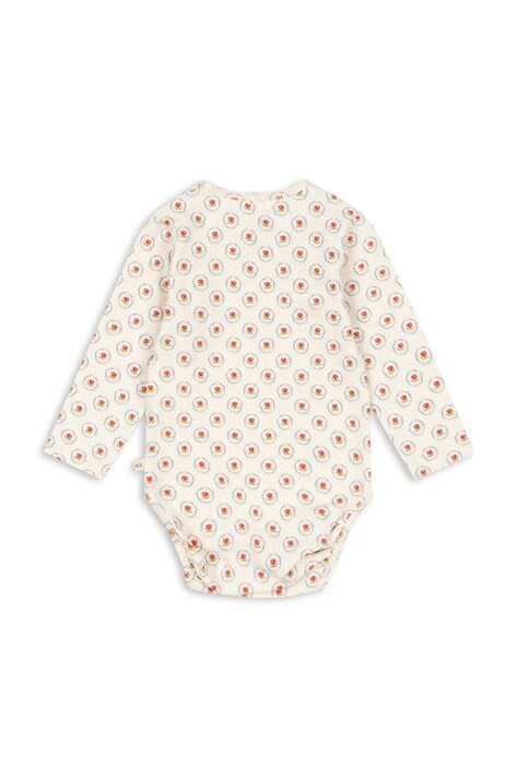 Боді для немовлят Konges Sløjd BASIC LS BODY GOTS — SS26-BPK00P, бежевий — фото 2