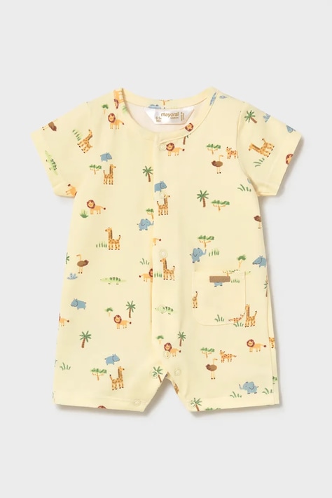 Mayoral Newborn rampers bawełniany niemowlęcy 1717