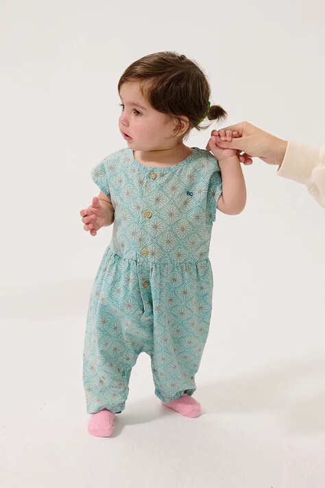 Bobo Choses salopete bebeluși din bumbac Daisy Mosaic B126AB080