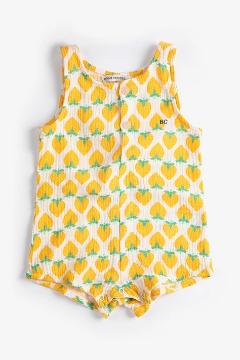 Bobo Choses salopete bebeluși din bumbac Strawberry B126AB161