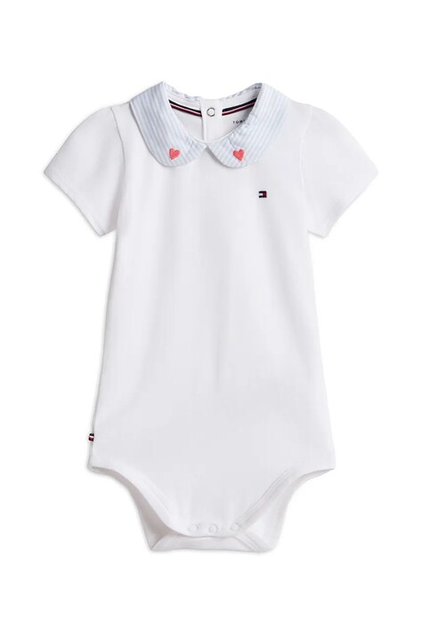 Tommy Hilfiger body dziecięce bawełniane białe KN0KN02364