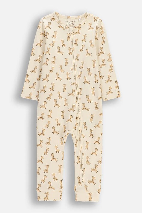 Coccodrillo pajacyk niemowlęcy bawełniany PYJAMAS