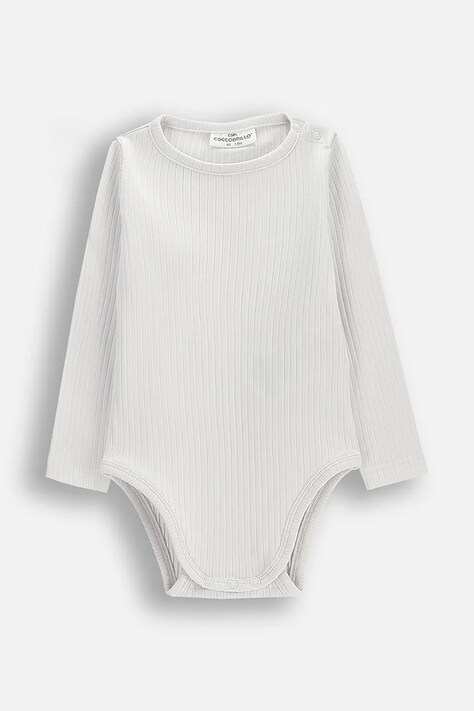 Coccodrillo Κορμάκι παιδικό βαμβακερό μπλε HELLO WORLD UNISEX NEWBORN