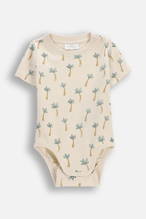 Coccodrillo tuta per neonati in cotone beige I HUG YOU BOY NEWBORN