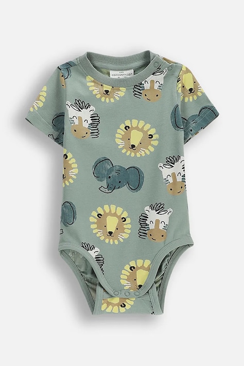 Coccodrillo body dojčenské bavlnené zelené I HUG YOU BOY NEWBORN