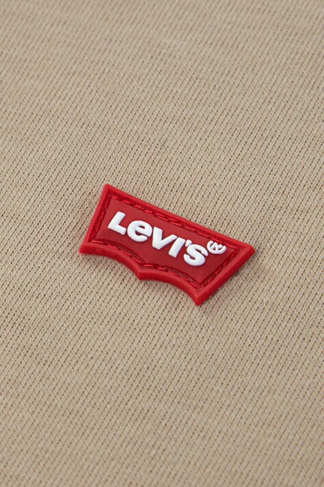 Levi's longsleeve dziecięcy TIMELESS RUGBY POLO kolor beżowy wzorzysty 8EP601