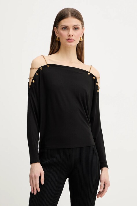 Μπλουζάκι Marciano by Guess NEW ADRI χρώμα: μαύρο, 6RGP05 6257A