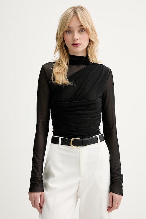 BOSS Orange bluză C Etulah culoarea negru, uni, 50553444