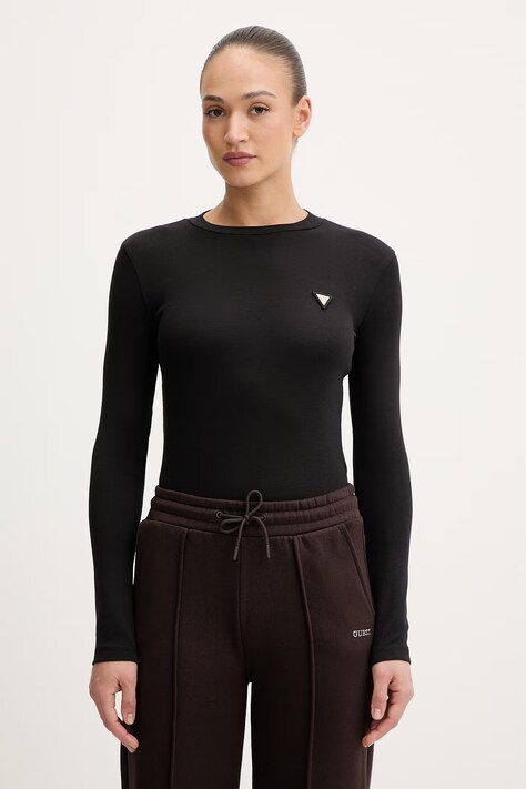 Guess longsleeve SONIA kolor czarny V6RI00 KD741