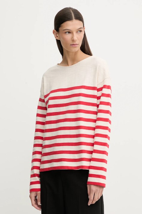 Marc O'Polo sweter bawełniany damskie kolor beżowy lekki 600304752021