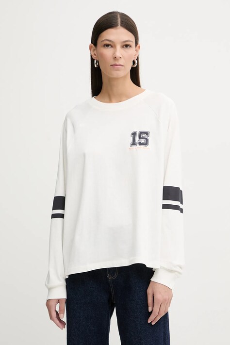 Marc O'Polo longsleeve bawełniany kolor biały 5000007518