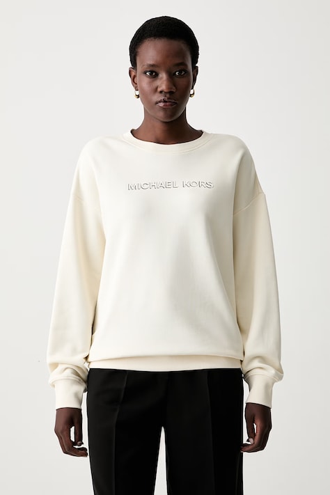 MICHAEL Michael Kors bluza damska bawełniana beżowa MR651Z64MY