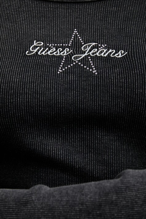 Лонгслів Guess Jeans — SS26-BUD04L, чорний — фото 5
