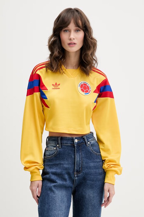 adidas Originals longsleeve damski Colombia żółty KE2299