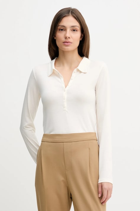 United Colors of Benetton longsleeve kolor beżowy 3TVRD3017