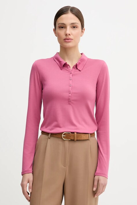 United Colors of Benetton longsleeve kolor różowy 3TVRD3017