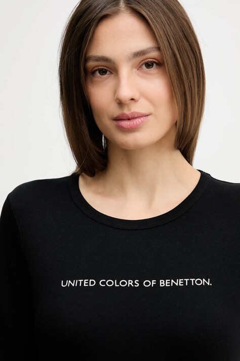United Colors of Benetton лонгслів жіночий бавовняний — фото 4