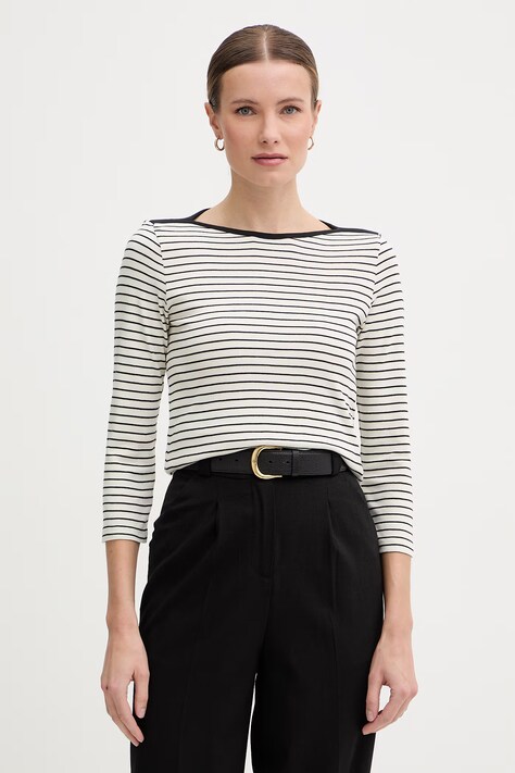 United Colors of Benetton longsleeve damskie bawełniane beżowe 339PD10C4