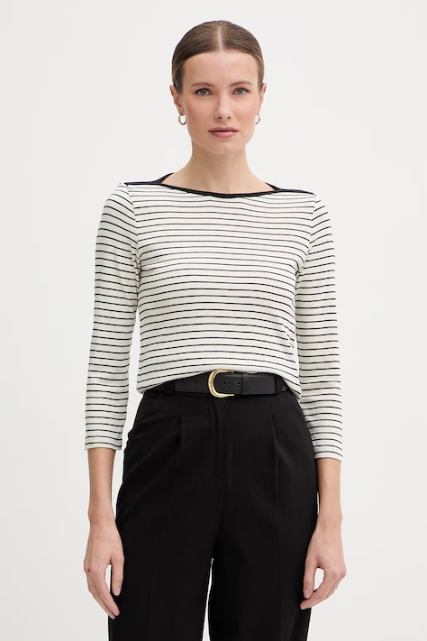 United Colors of Benetton longsleeve damskie bawełniane beżowe 339PD10C4