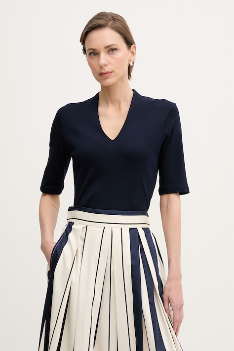 United Colors of Benetton футболка для женщин из хлопка тёмно-синяя 3GA8D400U