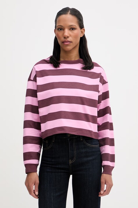 Marc O'Polo longsleeve damskie bawełniane bordowe 5000008218