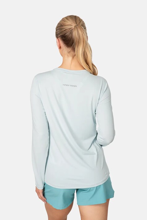 Kari Traa longsleeve treningowy Ava kolor turkusowy 623943