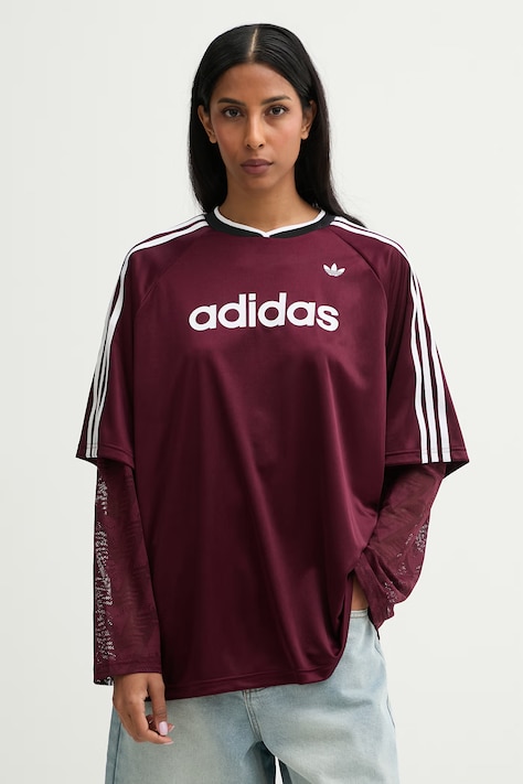 adidas Originals лонгслив для женщин LACE LS JERSEY бордо KC6432