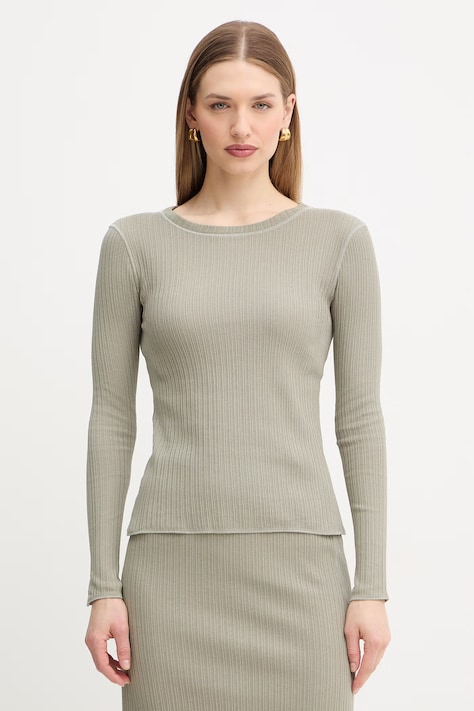 MAX&Co. longsleeve bawełniany MCOTRIONFO kolor zielony 2616941021200