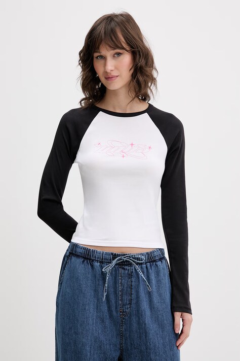 Vans longsleeve damski bawełniany czarny VN000XDTBLK1