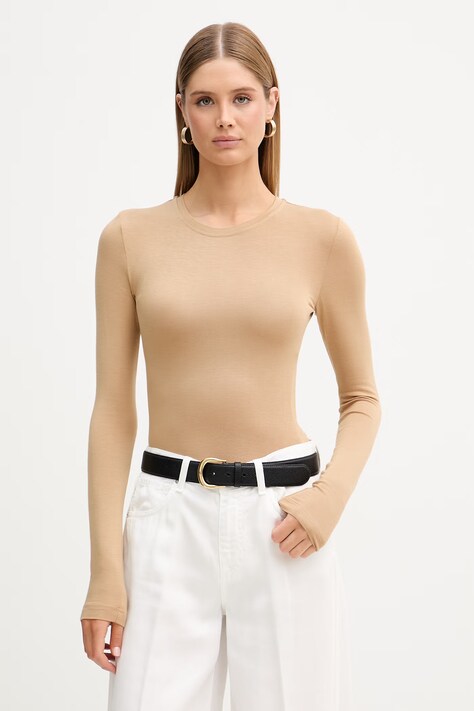 La Mania longsleeve damski MILO beżowy MILO