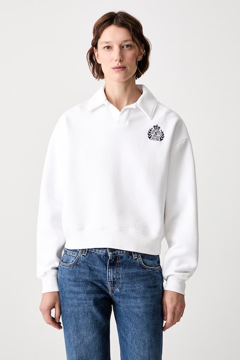 Sporty & Rich bluza bawełniana damska biała ST096710243WH01
